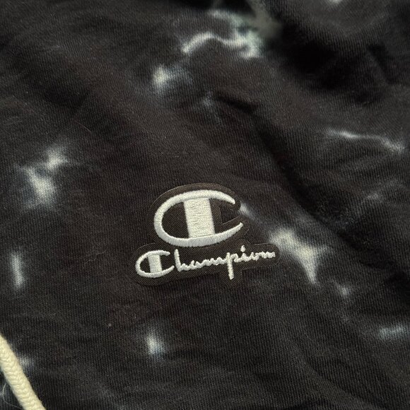 *NEW Champion Men's Galaxy Dye Hoodie - Black/White - Picture 3 of 7
